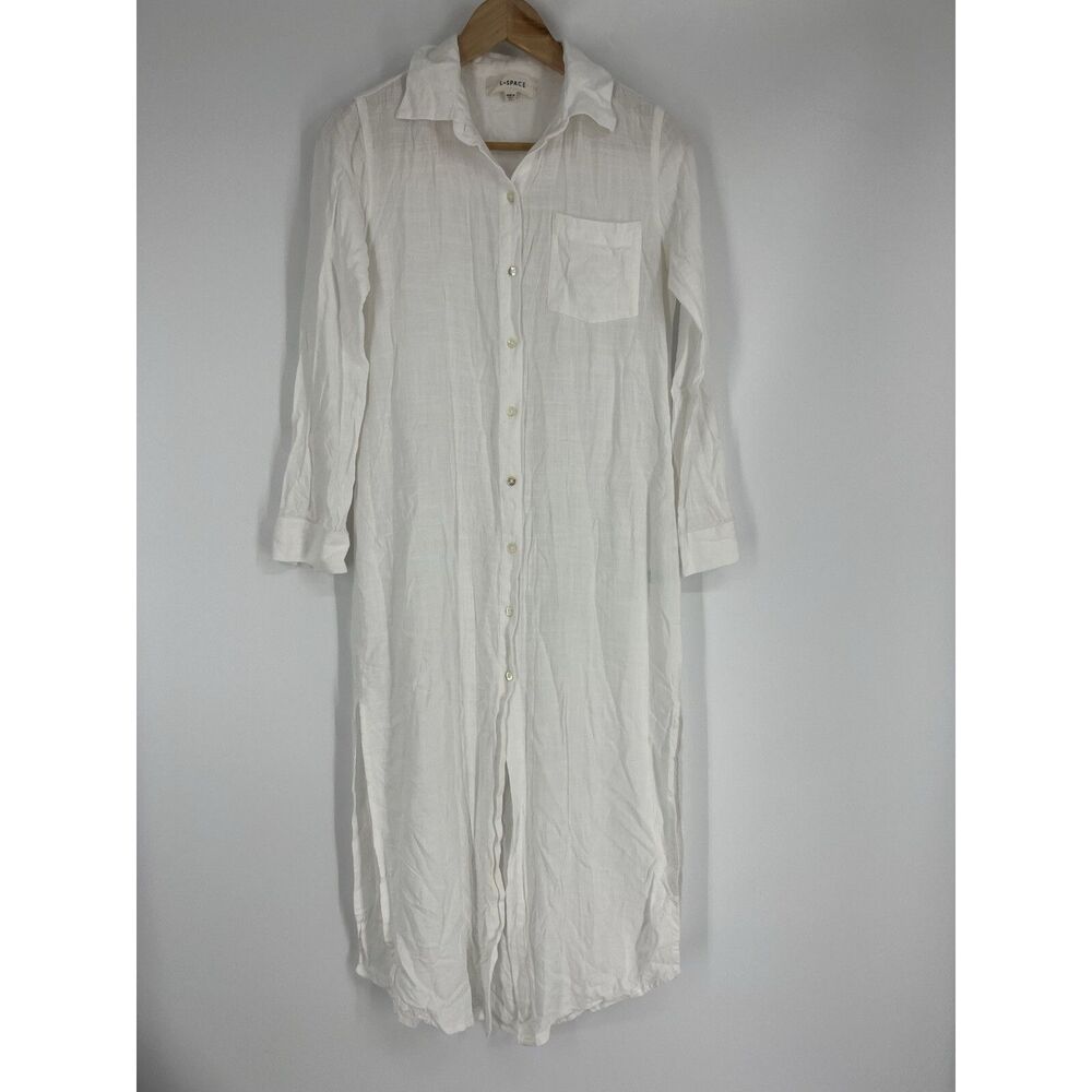 L*Space White Midi Dress